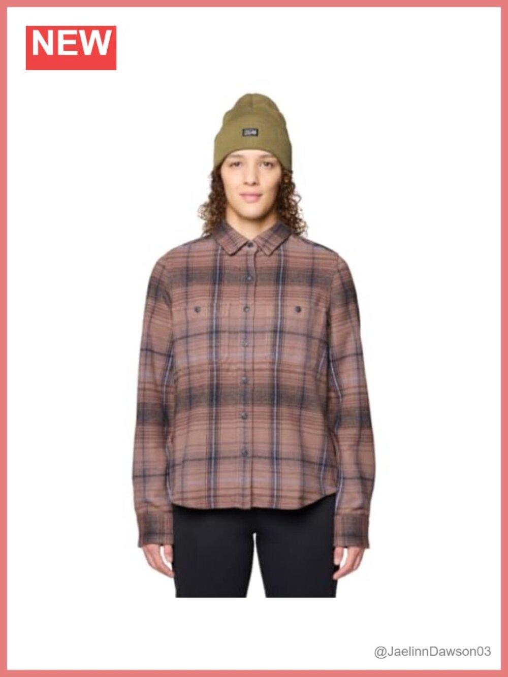 Organic Cotton Flannel Button Down Shirt Long Sleeve Plaid